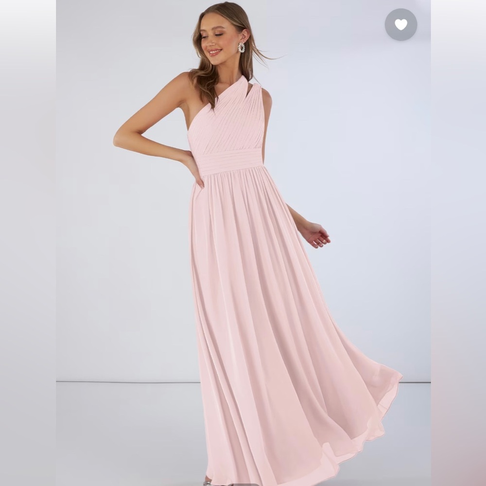 Azazie Molly Bridesmaid Dress in Blushing Pink